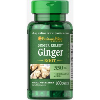 Puritan`s Pride Ginger Root 550 mg 100 caps